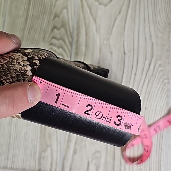 DV Dolce Vita Ayleen Snakeskin Print Mid Calf Combat Boots Womens Size 5 NEW - Picture 12 of 16